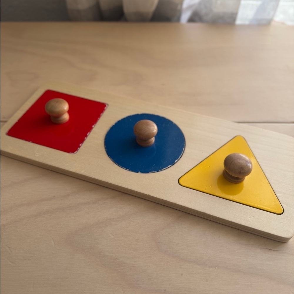 Colorful Wooden Shape Sorting Puzzle for Kids
